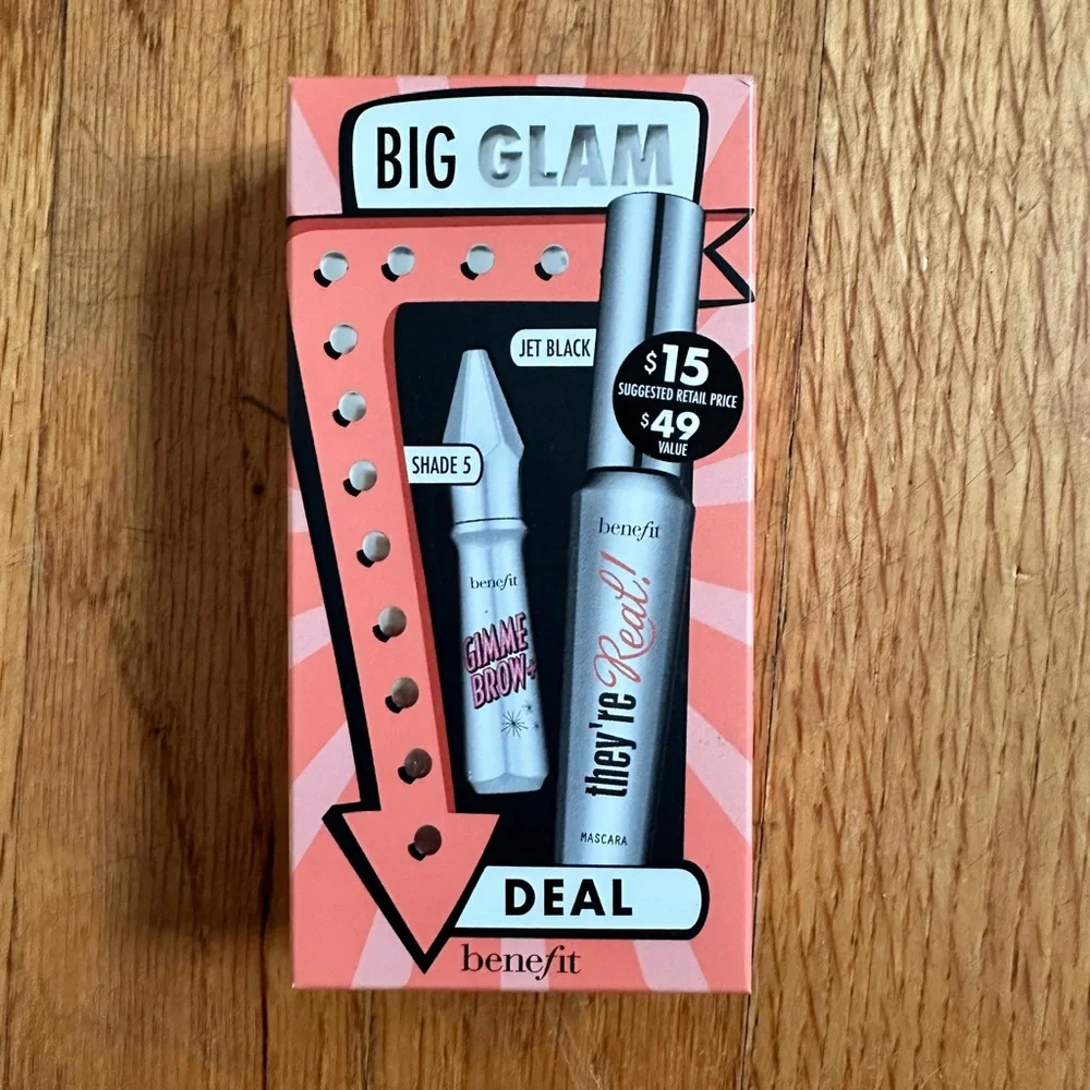 NEW Benefit Big Glam Lengthening Mascara and Brow-Volumizing Gel